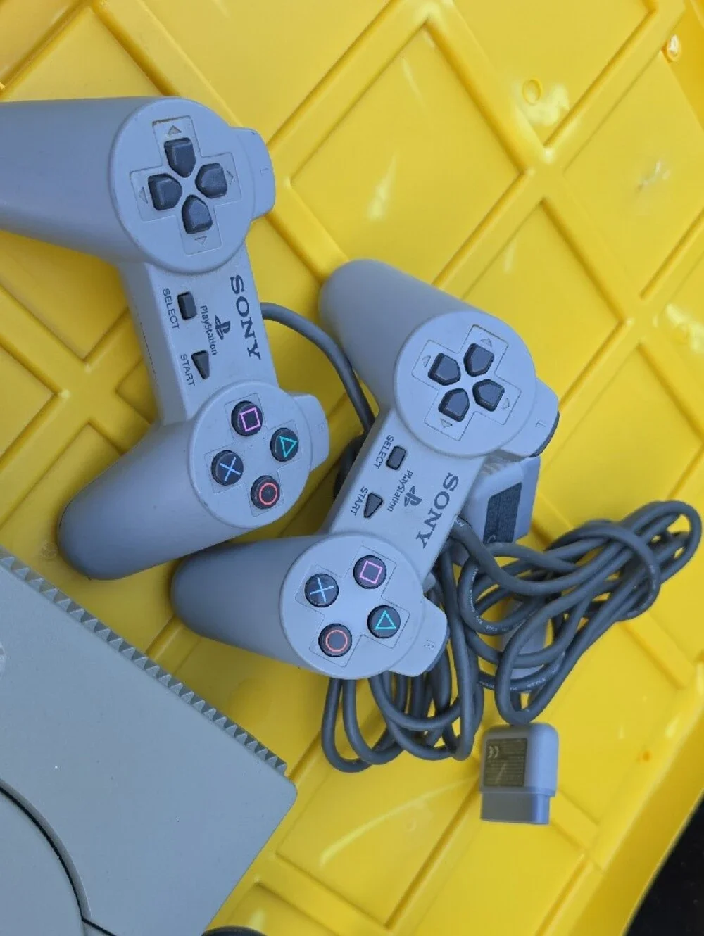 Sony PlayStation Classic Console in Light Gray with Multicolor Logo